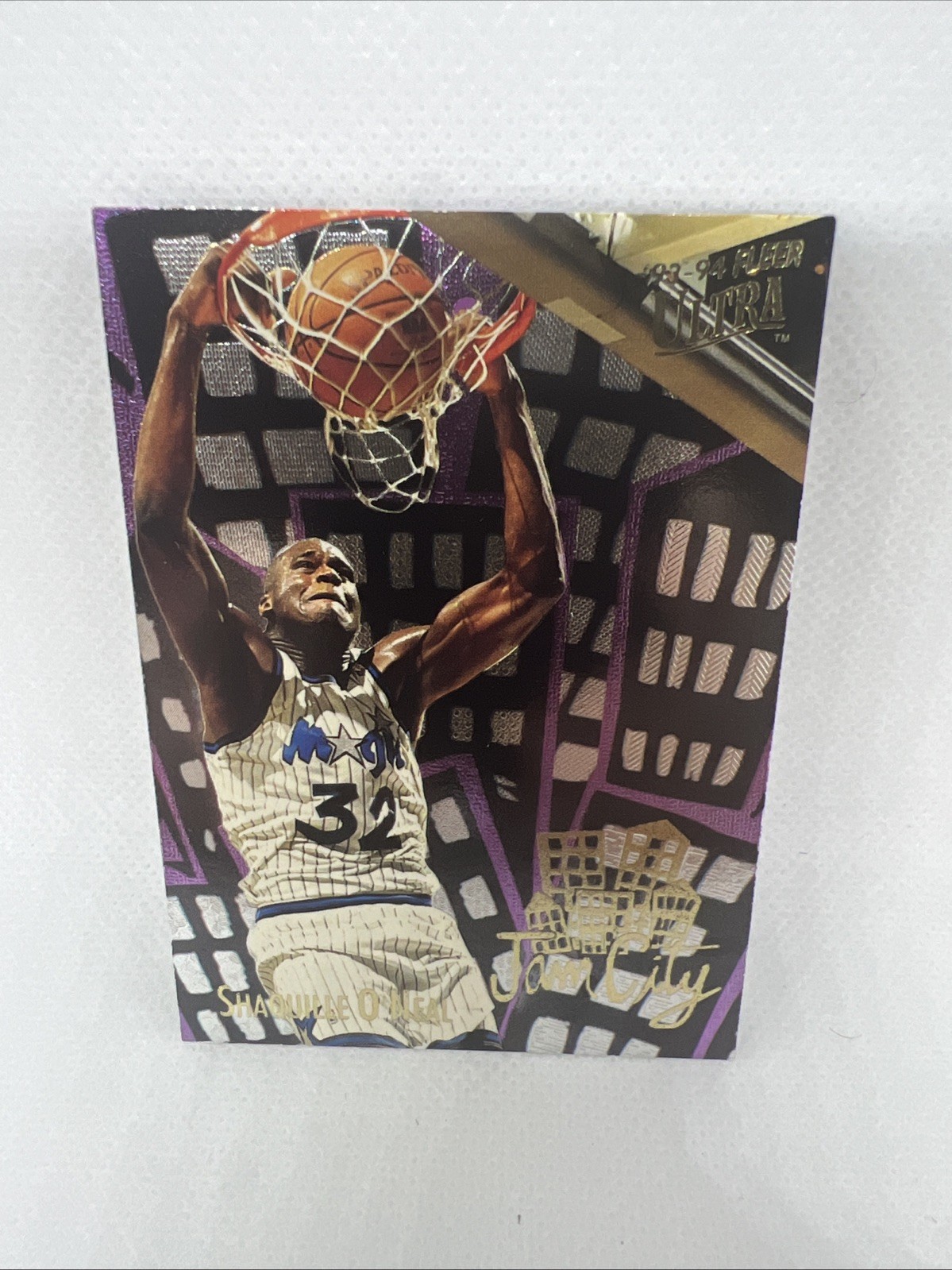 1993/94 Fleer Ultra NBA Basketball Card JAM CITY CHASE CARD #7 SHAQUILLE O'NEAL