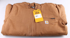 Carhartt Women's Iconic Washed Duck Sierra Jacket Size Small 4-6 Brown Work NWT
