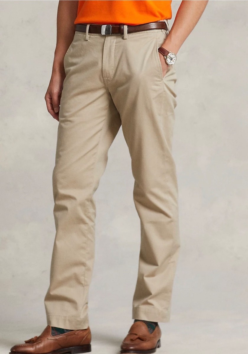 Polo Ralph Lauren Classic Tan BEDFORD STRAIGHT FIT Chino Pants