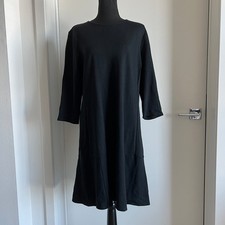 J Jill Ponte Dress Large Black Casual Minimalist