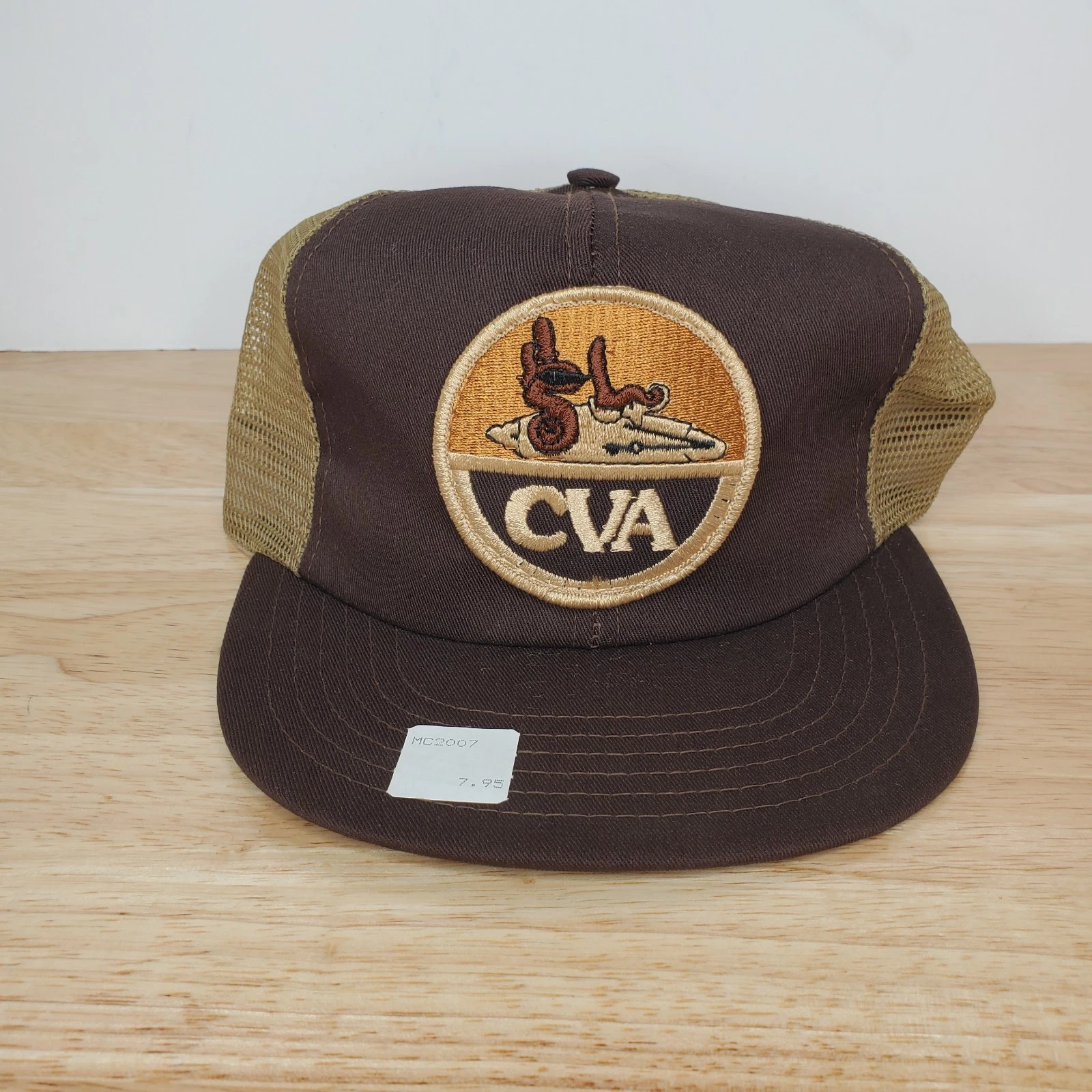 Vintage CVA Muzzleloader Snapback Hat Cap Trucker USA Made Deadstock
