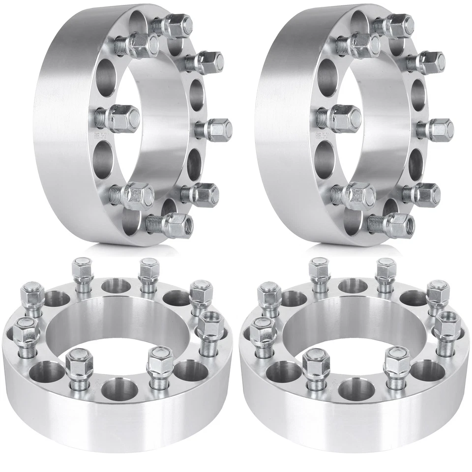 4Pcs 2" 8x6.5 Wheel Spacers 9/16" Studs For Ford E-250 E-350 Econoline 1992-2002 Foto 2 de 4