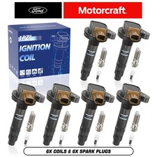 6x Bobina de encendido y 6x Bujía para Motorcraft/Ford BL3Z-12029 Transit 3.5L V6