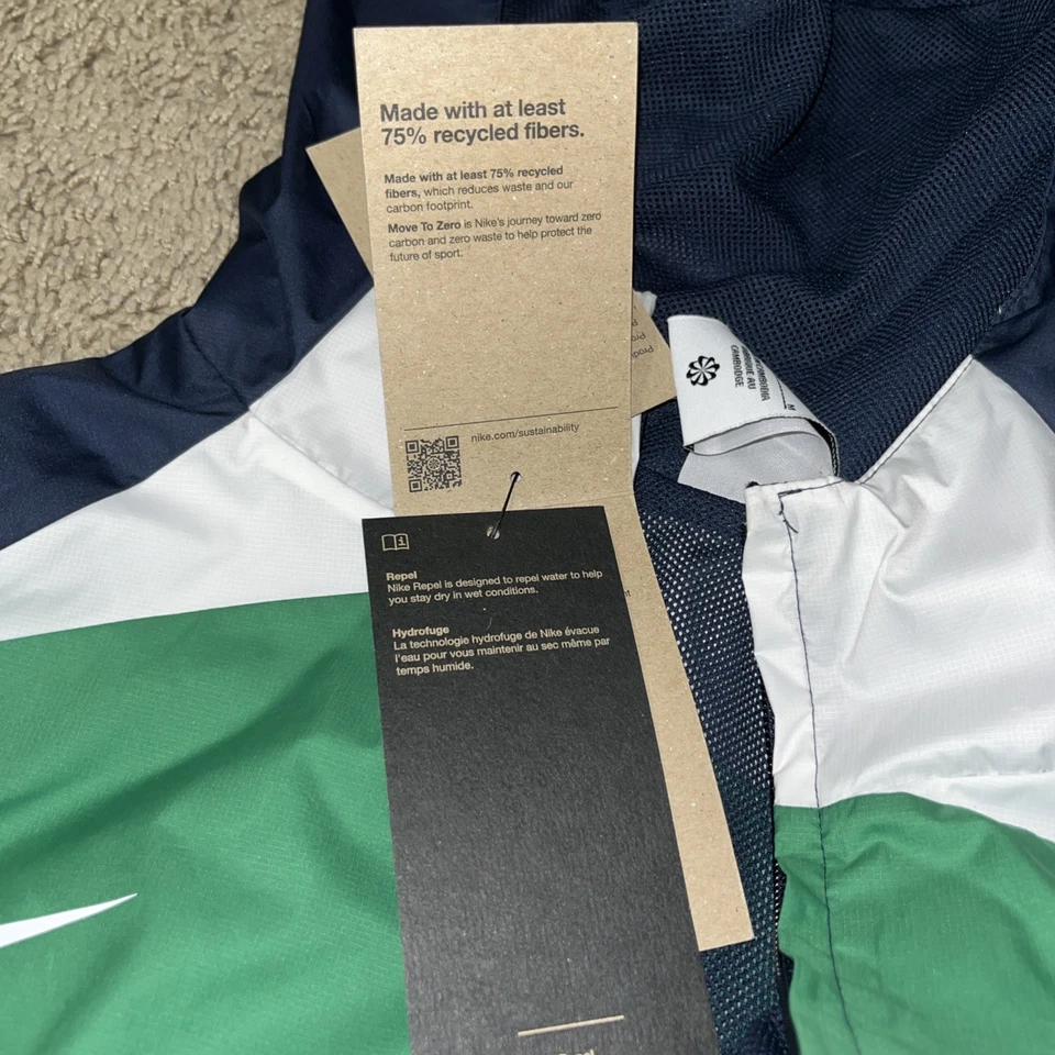 Chaqueta cortavientos de fútbol con cremallera completa Nike Nigeria AWF DN1082-302 para hombre M  Foto 3 de 4