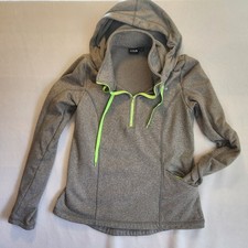 Women's Fila Sport Gray 1/2" Zipper Pullover Hoodie Sz S