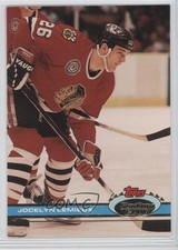 1991-92 Topps Stadium Club Jocelyn Lemieux #356 0a4