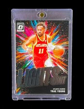TRAE YOUNG BLACK COLOR BLAST OPTIC 2024-25 Insert Base Panini - HAWKS