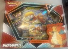 Pokemon Dragonite V Box (Contains Evolving Skies/Fusion Strike (New Sealed) 