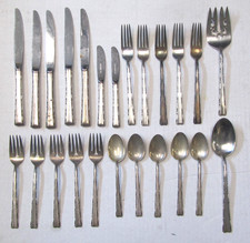 LUNT - Sterling Silver.925 - Vintage -Spoon ,Fork & Knife Lot -