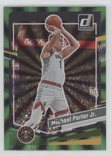 2023-24 Panini Donruss Holo Green Laser Michael Porter Jr #154 17mg