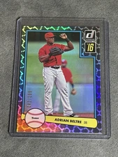 2016 Panini Donruss 1982 Design Holometric /299 Adrian Beltre #D82-32 HOF