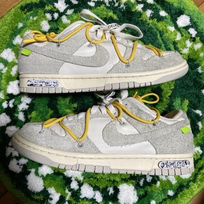 Used Nike Dunk Low x Off-White  Lot 39  DJ0950-109 Men's Size 7.5 Fast Shipping