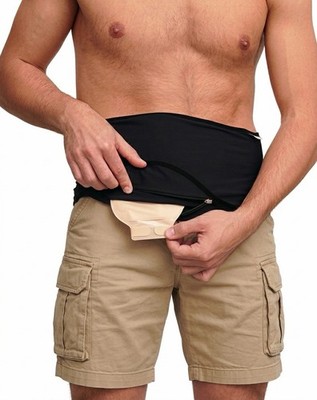 Ostomy Belt for Men & Women | Black |  Ostomy Bag Covers | Ostomy Pouch Covers
