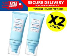 SKINTIFIC 5X Ceramide Serum Facial Sunscreen SPF50 PA   Light Fluid 50ml X2 