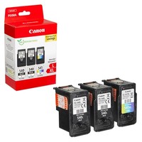 Canon Pg-540Lx2/Cl-541Xl Schwarz, Color DruckköPfe, 3Er-Set