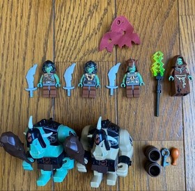 LEGO Castle Fantasy Era Trolls' Mountain Fortress 7097 Used W/Manuals As Is