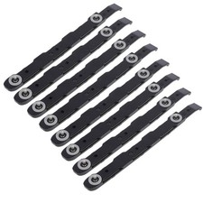 8 Pack Black Chassis Hard Drive Mounting Plastic Rails Durable Anti-Scratch H...