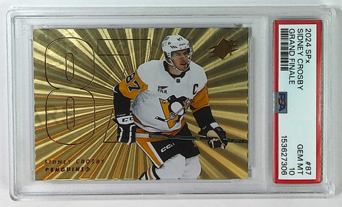 2024-25 SPx Sidney Crosby #87 Grand Finale /50 Penguins PSA 10