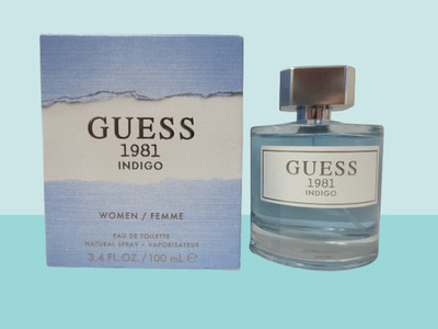 GUESS 1981 INDIGO WOMEN EAU DE TOILETTE NATURAL SPRAY 3.4 OZ NWB