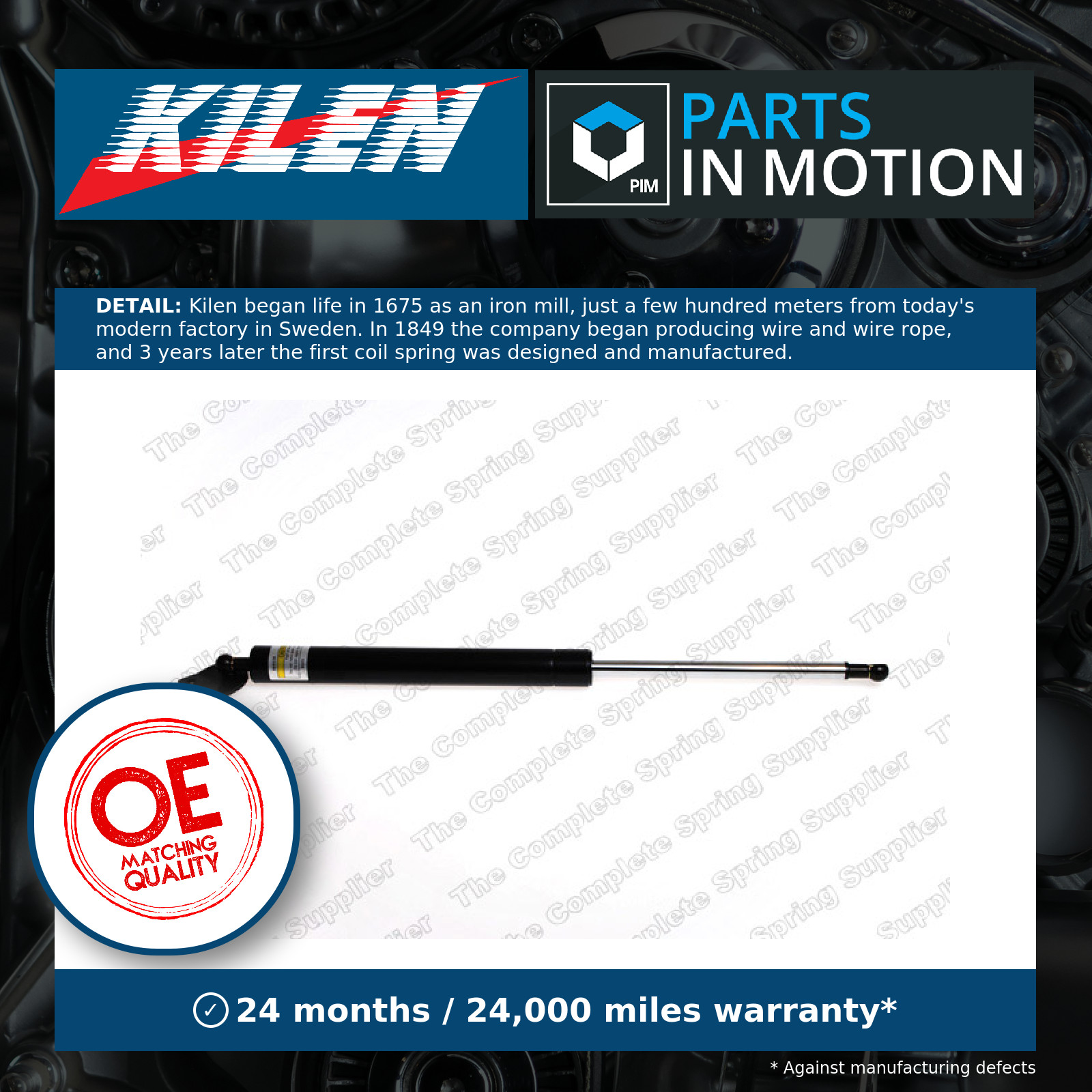 Boot Gas Strut 440025 Kilen Spring Lift Tailgate Rear MR526933 MR473835 Quality - Image 5