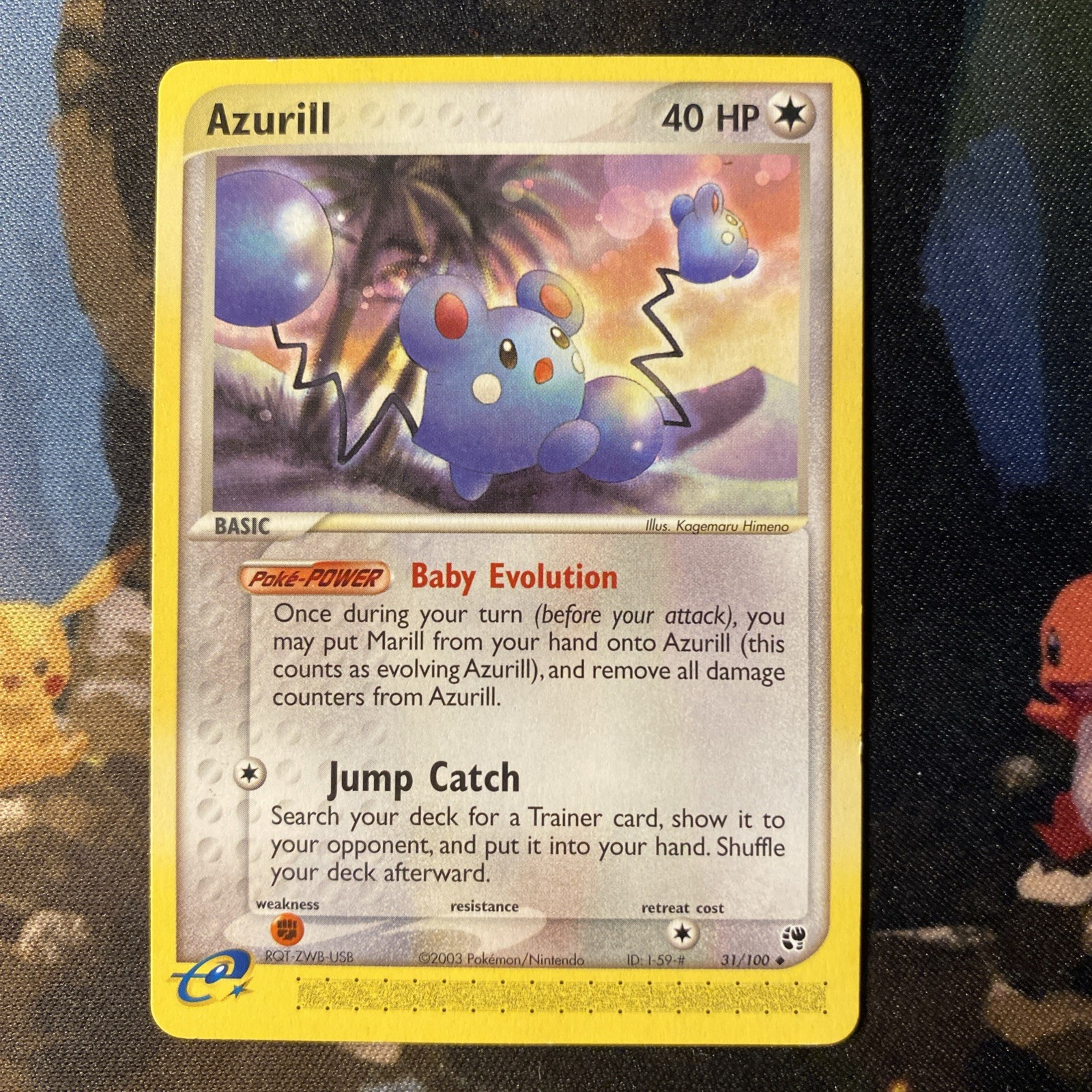 Azurill (Sandstorm 31/100) e-reader Pokemon card