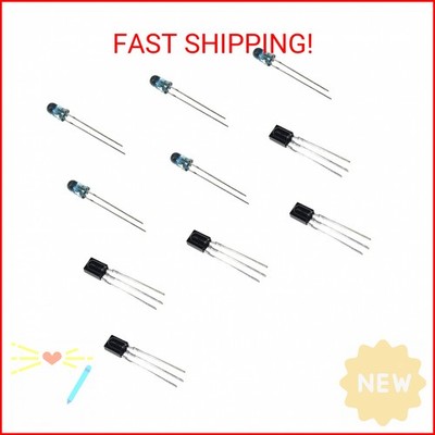 Bridgold 10pcs(5pcs TSOP38238+5pcs TSAL6200) IR Receiver Modules and High Power