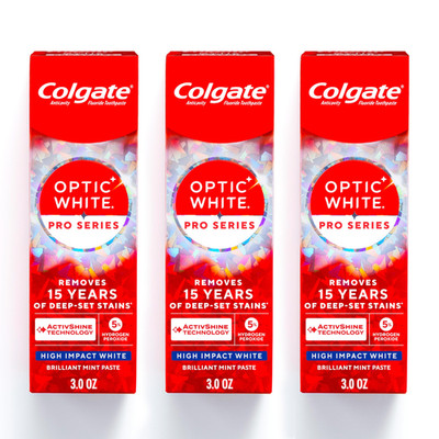 Colgate Optic White Pro Series High Impact White 3 Pack Teeth Whitening