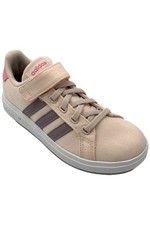 Adidas Kid's Girl Grand Court 2.0 Sneaker Quartz/Preloved Fig/Pink