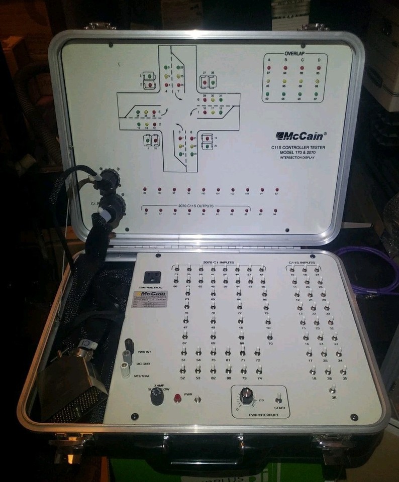 McCain C11S Controller Tester 170/2070 NEMA TS1 Traffic Signal ...