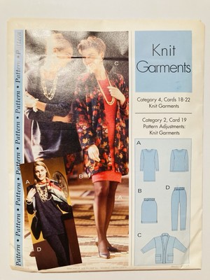 Knit Garments Size XS-XL See Descr for Measure Sewing Step by Step Pattern