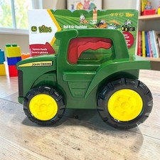 New John Deere Roll N Go Tractor Flashlight TOMY Kids Toy Squeeze Handle NWT