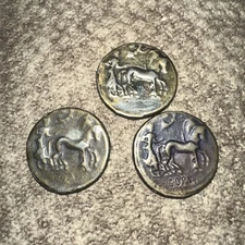 Lot of 3 Ancient Greek Token/Fantasy Coin- Nice Collectible!!- Tetradrachm