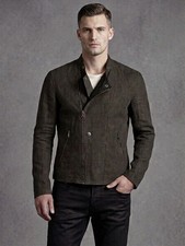  898 Brand New John Varvatos Moto Jacket Medium