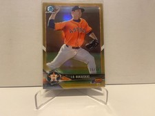 2018 Bowman Chrome Prospects Gold Refractors #BCP125 J.B. Bukauskas SP*15/50*