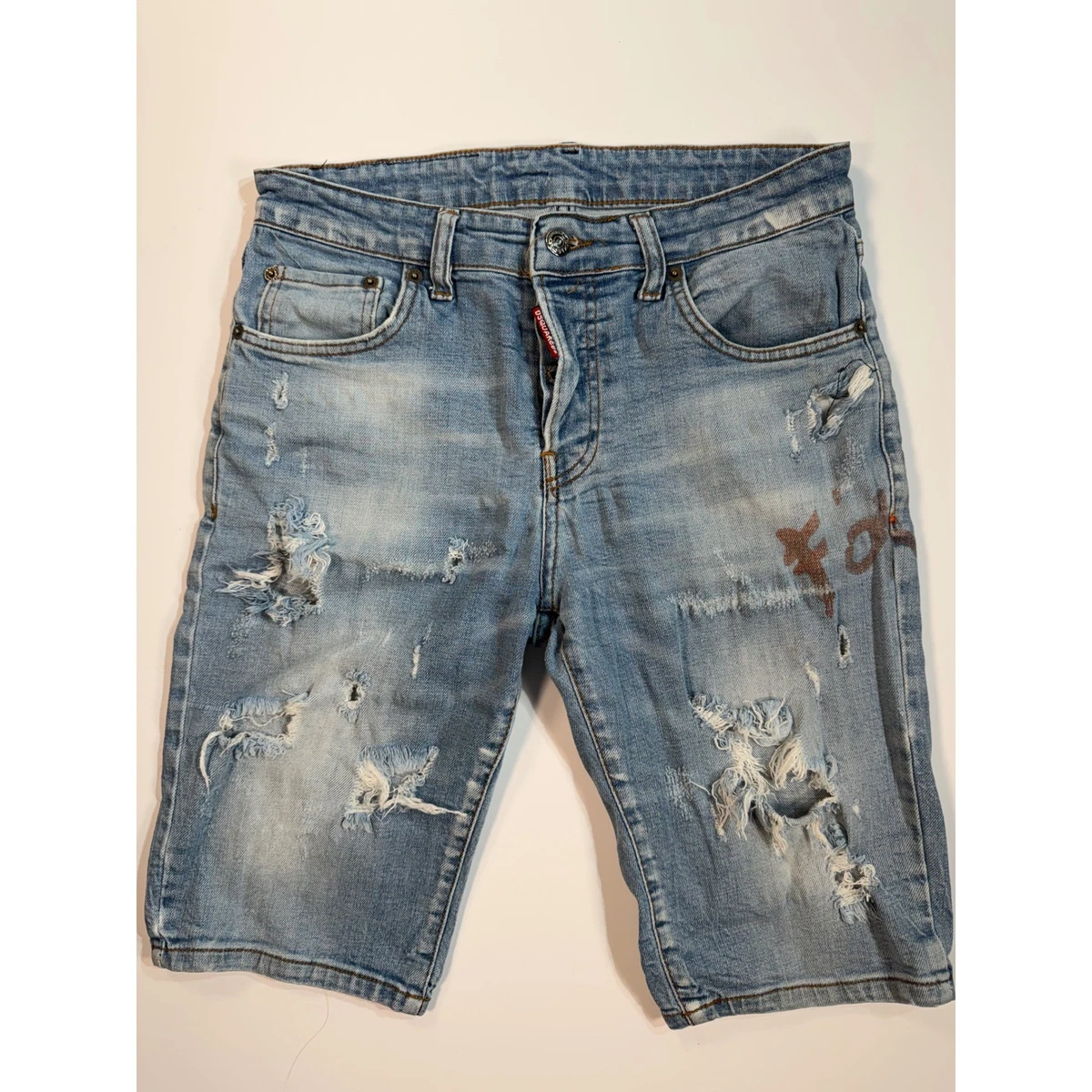 Dsquared2 Blue Denim Shorts for Men for sale | eBay