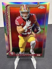 💥2025 Topps Chrome Christian McCaffrey Refractor #263 San Francisco 49ers