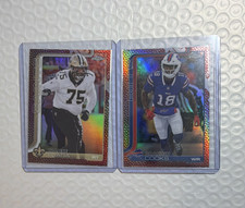 Topps Chrome 2025 pigskin   Lot Taliese Fuaga Saints Brandin Cooks Bills 2 Cards