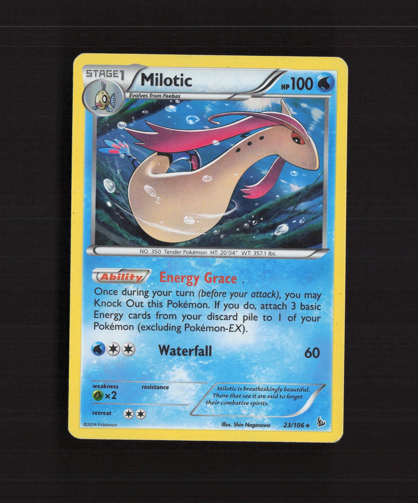 Milotic 23/106 Flashfire Holo Rare Pokemon Card MP
