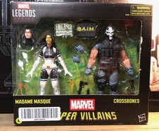 Hasbro MADAME MASQUE & CROSSBONES MISB Super Villains MARVEL LEGENDS 2025 6in.