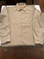 Red Kap Khaki Work Shirt M