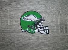 Philadelphia Eagles Helmet Retro Team Logo Embroidered Iron On Patch 3.5" x 2.5"