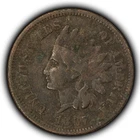 1867 1c Indian Head Small Cent - VF - SKU-Y6282