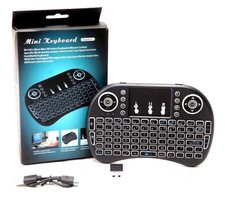Mini Wireless Keyboard Touchpad Backlit USB Remote for PC Smart TV Android