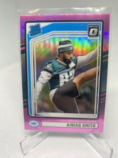 2024 Donruss Optic Preview Rated Rookie RC Card Pink Prizm #365 AINIAS SMITH. rookie card picture