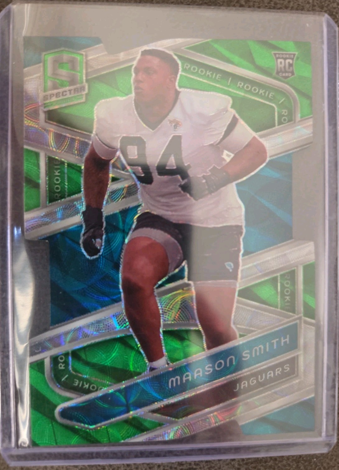 Maason Smith Panini Spectra #170 Neon Green Die-Cut