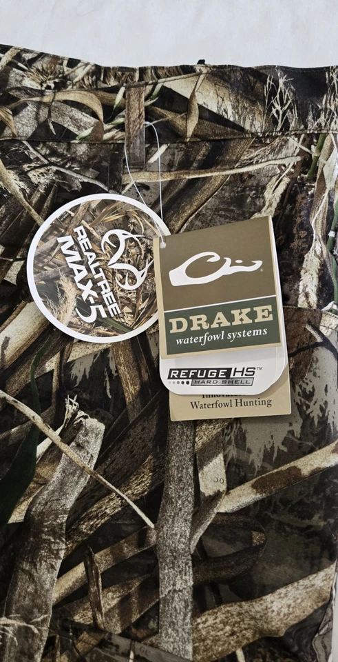New With Tags Drake Waterfowl Cargo Pants DW3180-015-5 EST Realtree Max5 2XL - Image 2 of 4