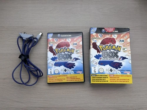 Pokemon Box: Ruby and Sapphire Nintendo GameCube Game PAL W/ GBA Link Adapter