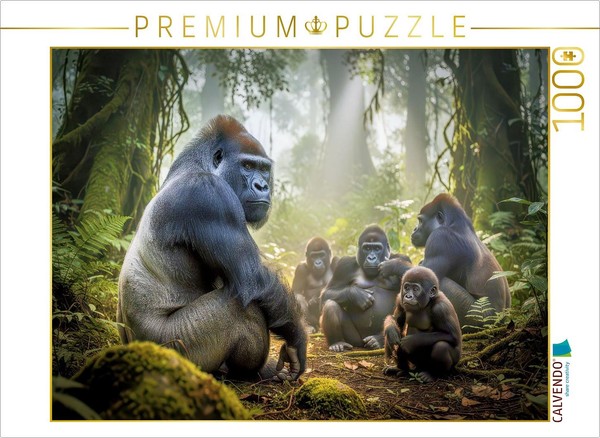 Calvendo Puzzle Bwindi Zeigt StäRke Ohne LautstäRke. | 1000 Teile Lege-GrößE 64X-image