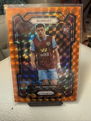 2023-24 Panini Prizm Premier League OrangeMosaic #274 Zeki Amdouni RC Rookie