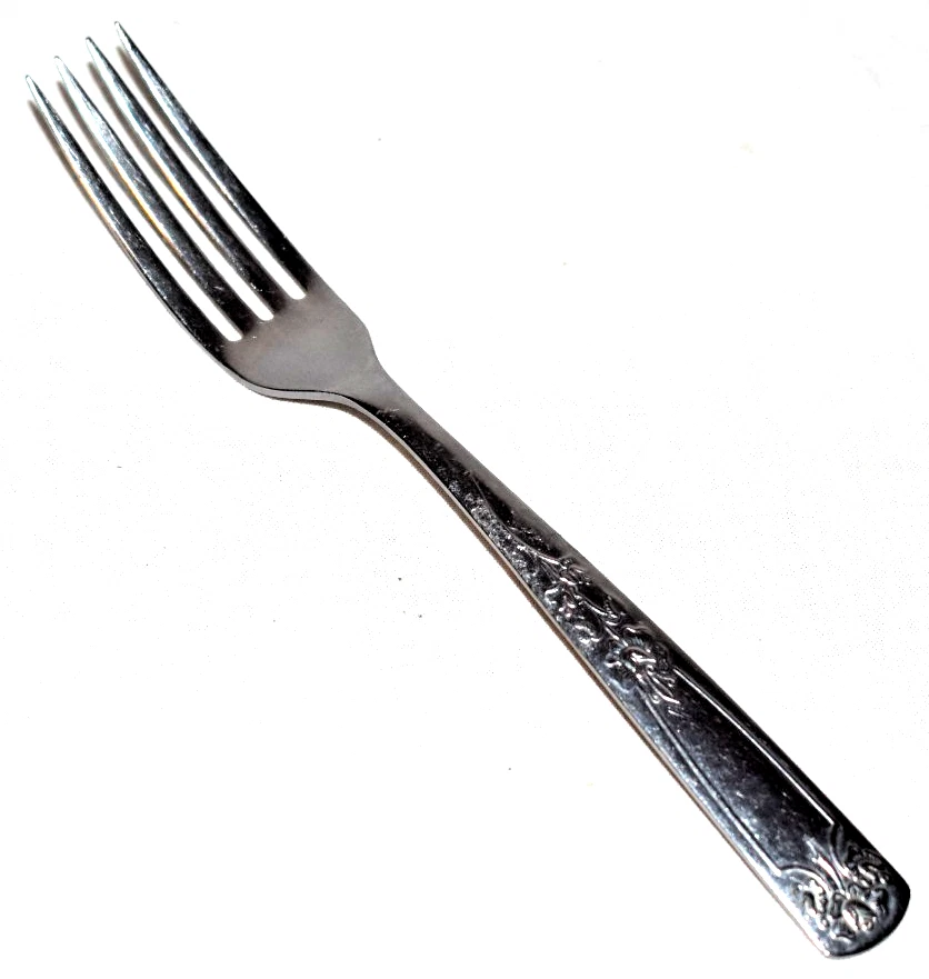 3 tenedores de cena cubiertos de acero inoxidable Sears Roebuck Tradition Rose 7 3/8" Foto 2 de 4